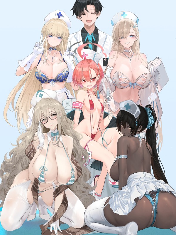 Art of Eden Studio Blue Archive Nurse Ichinose Asuna Hot Sexy 1/4 Statue EX Ver.